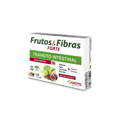 Frutos & Fibras Forte Cubos x24 | Farmácia d'Arrábida