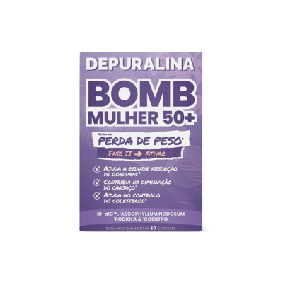 Depuralina Bomb Mulher 50+ Cápsulas x60 | Farmácia d'Arrábida