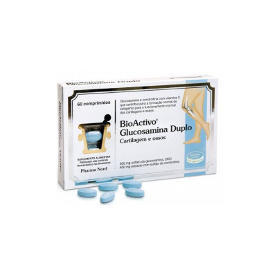 BioActivo Glucosamina Duplo 60 Comprimidos | Farmácia d'Arrábida