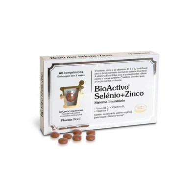 BioActivo Selénio+Zinco 60 Comprimidos | Farmácia d'Arrábida