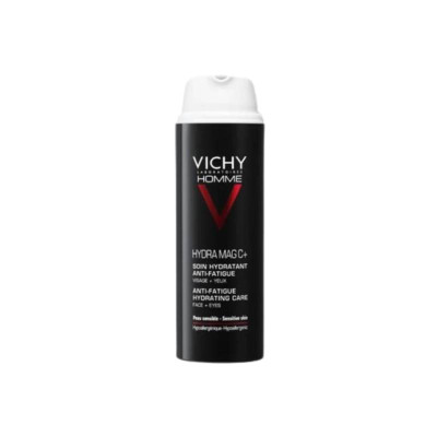Vichy Homme Hydra Mag C + Hidratante Antifadiga Rosto e Olhos 50ml  | Farmácia d'Arrábida