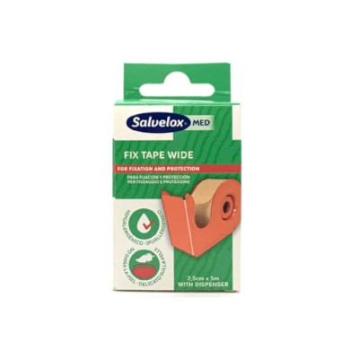 7074914 Salvelox Fix Tape Wide Fita Adesiva com Dispositivo 2,5cmx5m
