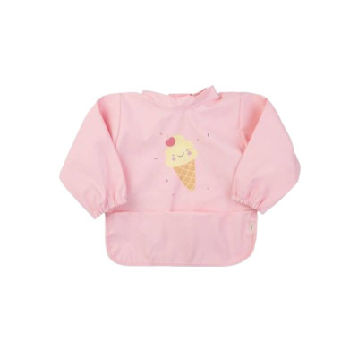 8424568165865 Saro Babete Impermeável com Mangas Rosa Gelado