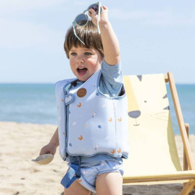 Saro Fralda de Banho Azul 9-12M | Farmácia d'Arrábida