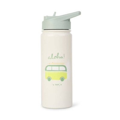 Saro Garrafa Térmica com Palha Creme Aloha 500ml