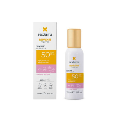 7501072 Sesderma Repaskin Comfort Mist Solar Gerânio SPF50+ 100ml