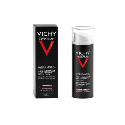 6882498 Vichy Homme Hydra Mag C + Hidratante Antifadiga Rosto e Olhos 50ml