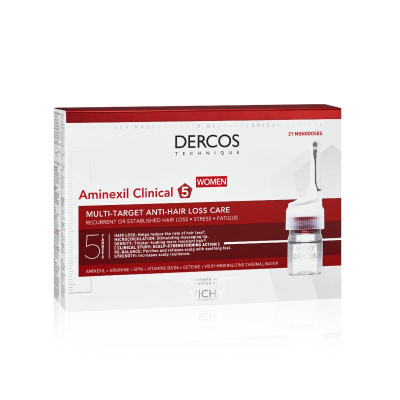 7006775 Dercos Aminexil Clinical 5 Mulher 6mlx21 Ampolas