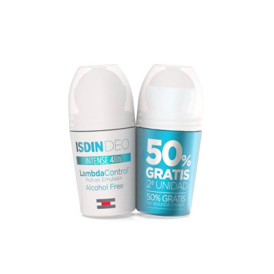 6464453 ISDIN Deo Lambda Control Free 48h Duo 2x50ml 50% 2ªUnidade
