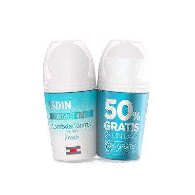 6464461 ISDIN Deo Lambda Control Fresh Duo 48h 2x50ml 50% 2ªUnidade