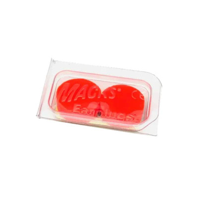 6768572 Mack's Tampão Infantil Silicone Laranja 1 Par