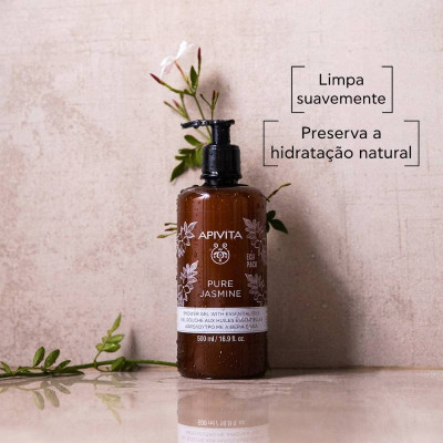 Apivita Gel De Banho Pure Jasmine Ecopack 500ml  | Farmácia d'Arrábida
