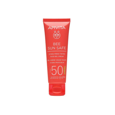 6633586 Apivita Bee Sun Safe Gel-Creme Hidra Refrescante SPF50 Com Cor 50ml