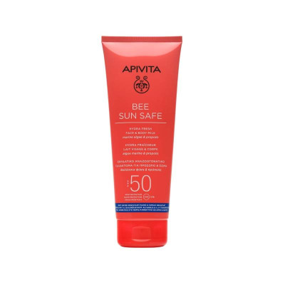 6633644 Apivita Bee Sun Safe Leite Hidra Refrescante Rosto & Corpo SPF50 200ml