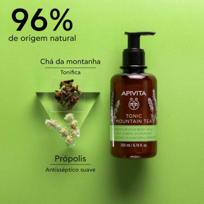 Apivita Tonic Mountain Tea Leite Hidratante Corporal 200ml | Farmácia d'Arrábida