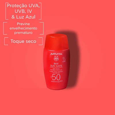 Apivita Bee Sun Fluido Invisível de Toque Seco SPF50 50ml | Farmácia d'Arrábida