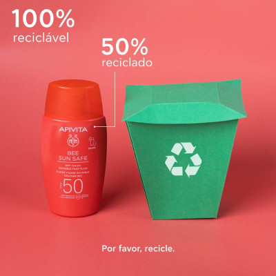 Apivita Bee Sun Fluido Invisível de Toque Seco SPF50 50ml | Farmácia d'Arrábida