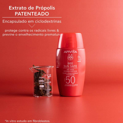Apivita Bee Sun Fluido Invisível de Toque Seco SPF50 50ml | Farmácia d'Arrábida