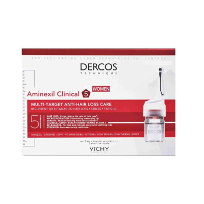 7006783 Dercos Aminexil Clinical 5 Mulher 6mlx42 Ampolas