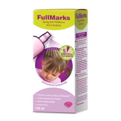 7008029 Fullmarks Spray Anti-Piolhos e Anti-Lêndeas 150ml