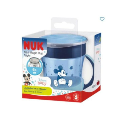 7295030 Nuk Mini Magic Cup Night Mickey +6M 160ml
