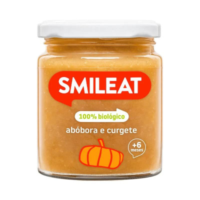 8437014583182 Smileat Boião Abóbora e Curgete Biológico +6M 230g