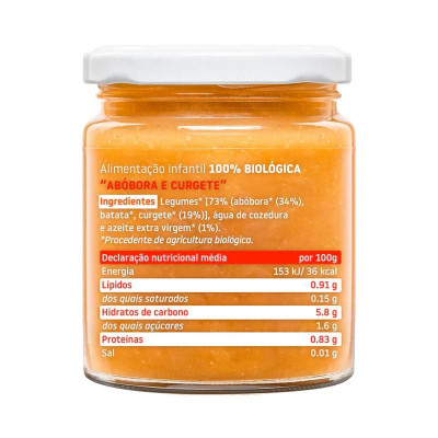 8437014583182 Smileat Boião Abóbora e Curgete Biológico +6M 230g