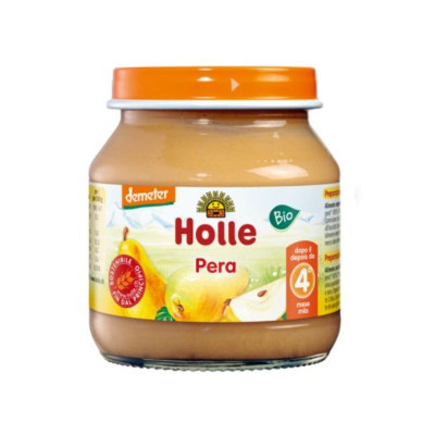 7640104957195 Holle Bio Puré Pêra 125g +4M