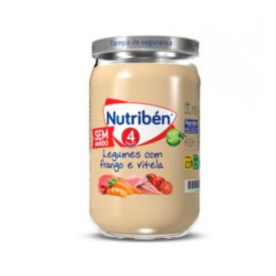 7405712 Nutribén Boião Legumes com Frango e Vitela +4M 235g