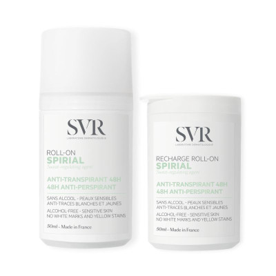 7126623 SVR Spirial Roll-On Antitranspirante 48h 50ml Oferta Recarga