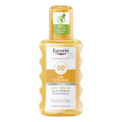 Eucerin Sun Protection Oil Control Spray Transparente Toque Seco FPS 50+ 200ml