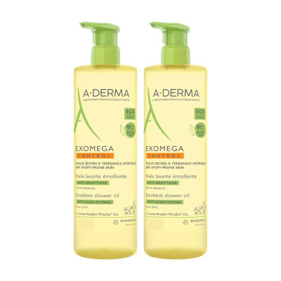 6056739 A-Derma Exomega Control Óleo Duche Duo