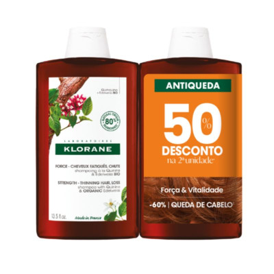6904581 Klorane Capilar Quinina Bio Champô 50% Desc 2ªunidade