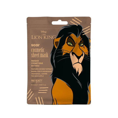 5060895839036 Mad Beauty Disney Rei Leão Máscara Facial Scar 25mL