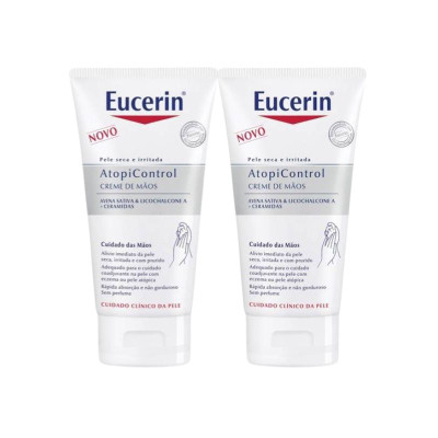 7500397 Eucerin AtopiControl Creme de Mãos 75ml Pack 2