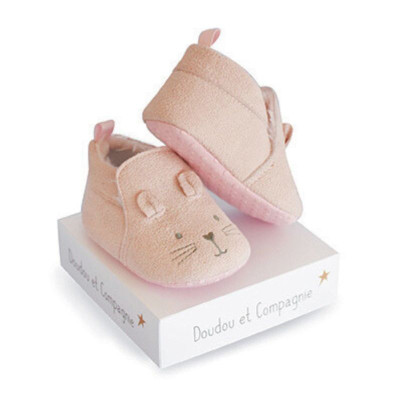 3700335237085 Doudou Pantufas Rato Rosa 0-6m