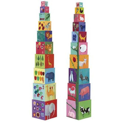 3070900085053 Djeco Cubos para Empilhar Natureza