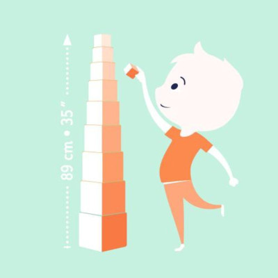 3070900085039 Djeco Cubos para Empilhar Divertidos