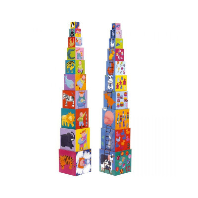 3070900085039 Djeco Cubos para Empilhar Divertidos