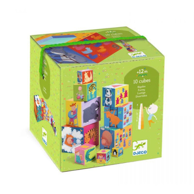 3070900085039 Djeco Cubos para Empilhar Divertidos