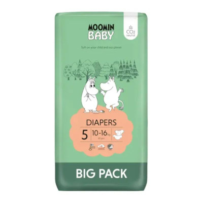 6414100589909 Moomin Baby Fralda T5 10-16kg x60