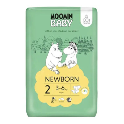 6414100581002 Moomin Baby Fraldas T2 3-6Kg x56