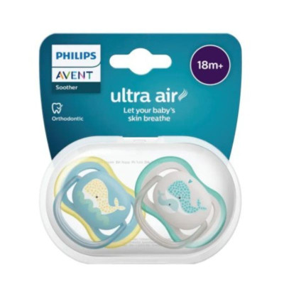 7494112 Philips Avent Ultra Air Chupetas Baleia +18M