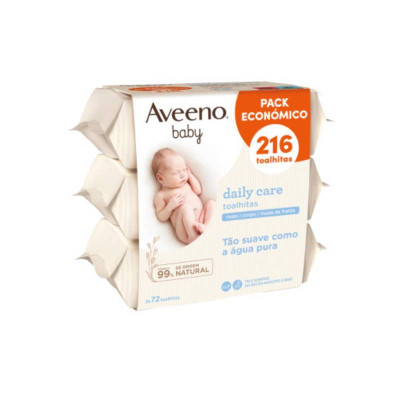 7491217 Aveeno Baby Toalhitas de Limpeza Pack Económico 3x72