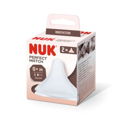 7305375 Nuk Perfect Match Tetina Silicone +0M x2