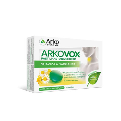 7770933 Arkovox Mentol e Eucalipto Pastilhas x24