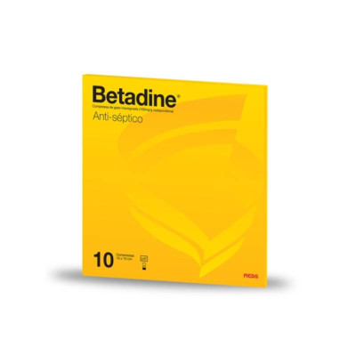 7109033 Betadine Gaze Impregnada 10x10cm