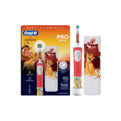 7493395 Oral-B PRO Kids3+ Rei Leão Escova Elétrica Edição Especial