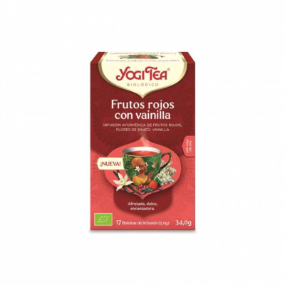 4012824406315 Yogi Tea Bio Chá Frutos Vermelhas com Baunilha Saquetas x17