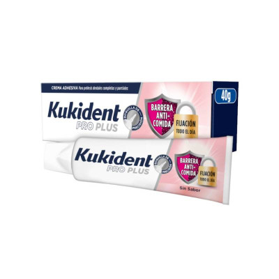 7435172 Kukident Pro Plus Barreira Anti-comida sem Sabor 40g